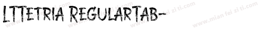 LTTetria RegularTab字体转换